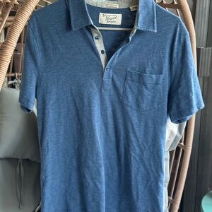 Original Penguin Heritage Slimfit - Supersoft Blue Polo Sz M